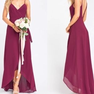 Show me your Mumu Mariah wrap dress merlot